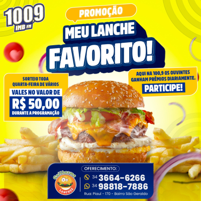PROMOÇÃO MEU LANCHE FAVORITO 